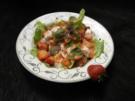 Grüner Salat an Mozzarella und Erdbeeren - Rezept