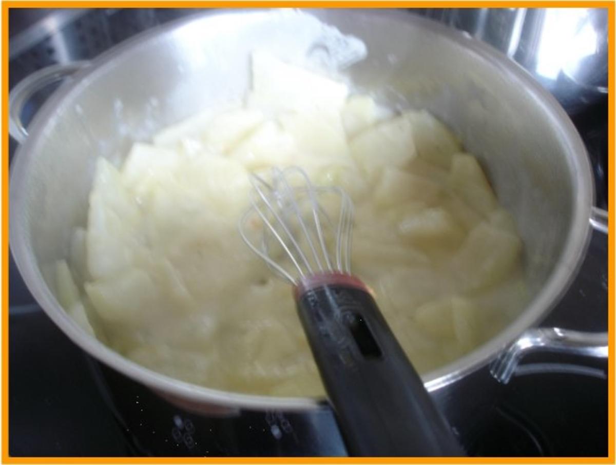Lachsfilet mit Kohlrabigemüse und Kartoffelstampf - Rezept - Bild Nr. 6
