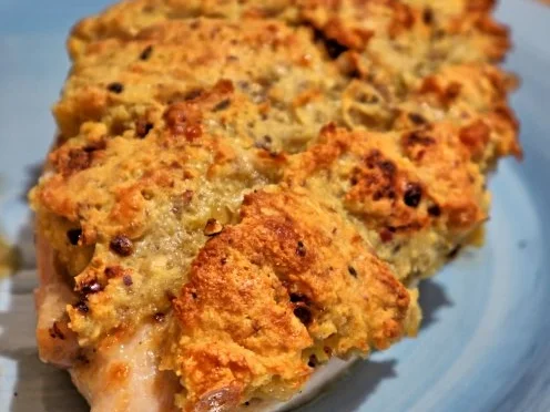 Hähnchenbrust unter Ziegenkäsehaube mit karamellisierten Thymianbirnen - Rezept - Bild Nr. 13