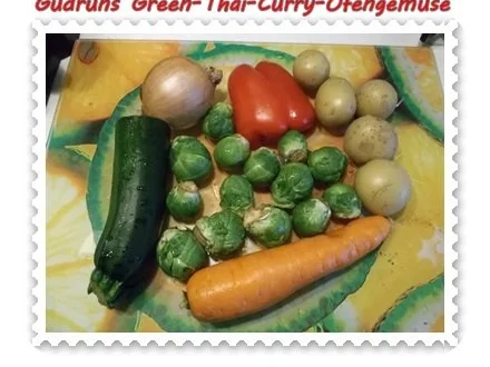 Vegetarisch: Green-Thai-Curry-Ofengemüse - Rezept - Bild Nr. 2