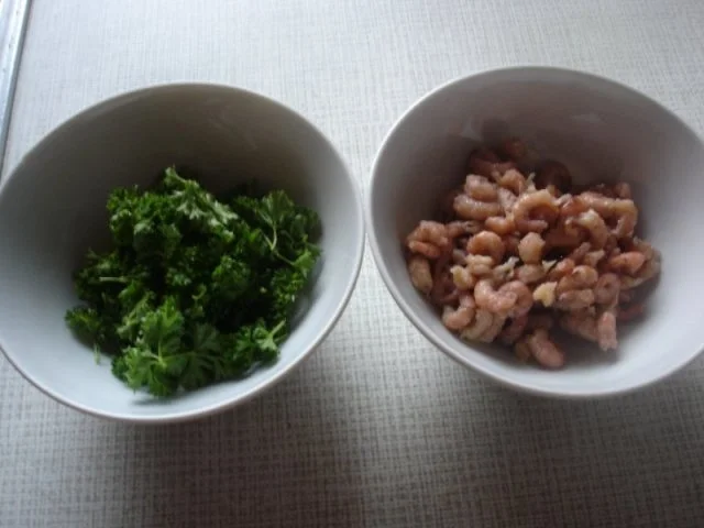 Blumenkohl-Kartoffelstampf mit Nordseekrabben - Rezept - Bild Nr. 5