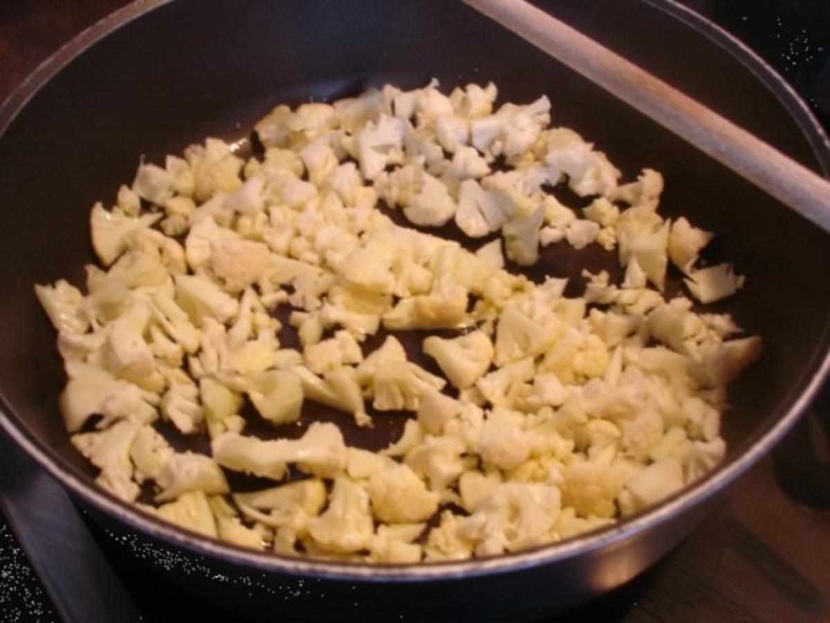 Blumenkohl-Kartoffelstampf mit Nordseekrabben - Rezept - Bild Nr. 3