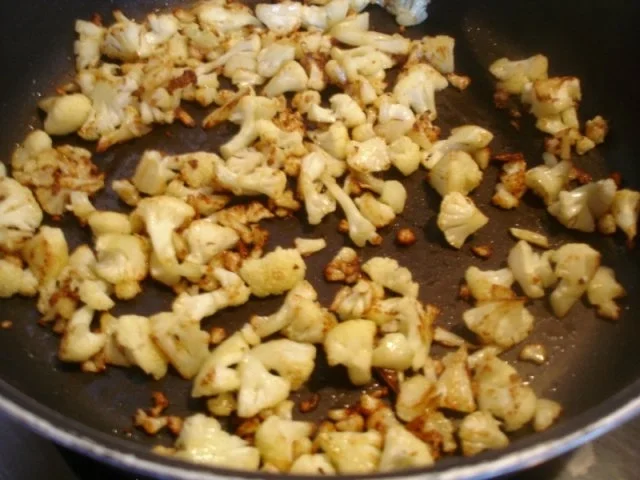 Blumenkohl-Kartoffelstampf mit Nordseekrabben - Rezept - Bild Nr. 4