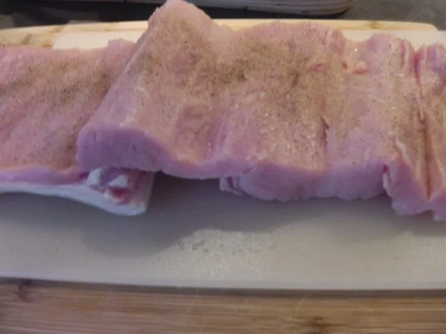 Mein "Herbstbraten" - Schweinebraten mit Pakchoi-Kresse-Fülle und Hokkaido-Kürbishachl - Rezept - Bild Nr. 11