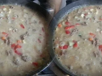 Rezept: Erdäpfelsuppe mit Faschiertes Erdäpfelsuppe mit Faschiertes - Rezept