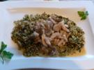 Pilz-Rahmgeschnetzeltes auf Kräuterreis - Rezept