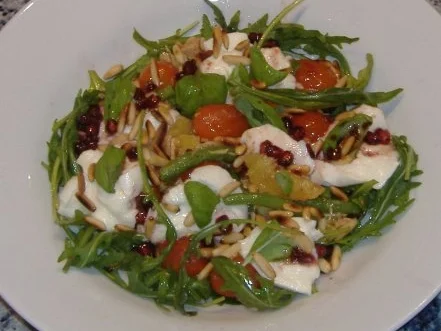 Lauwarmer Herbstsalat mit Granatapfelvinaigrette - Rezept - Bild Nr. 4