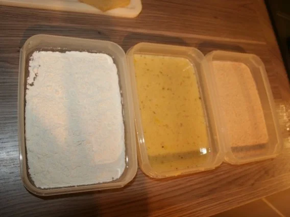 Sellerieschnitzel mit Kokoscurry - Ananassoße - Rezept - Bild Nr. 6