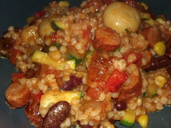 Herzhafter Perlgraupentopf - Rezept