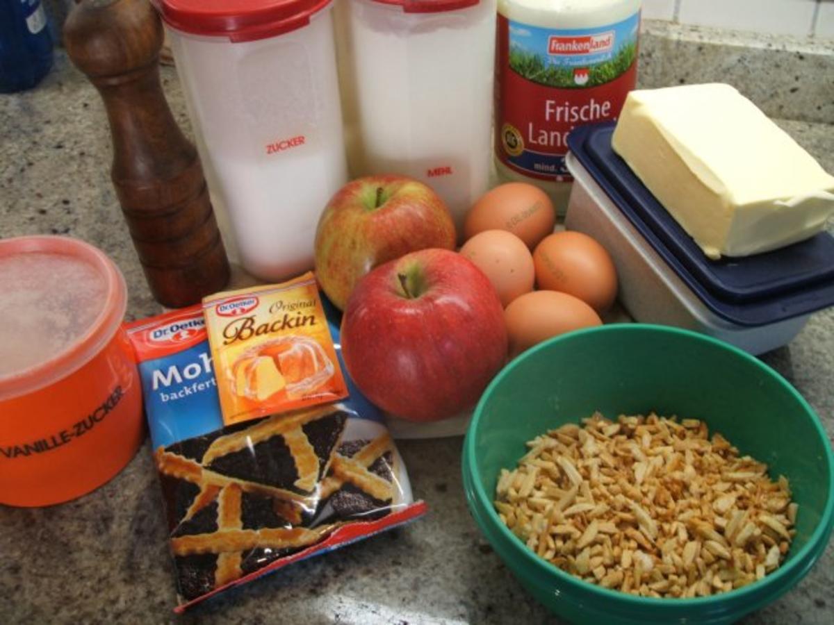Backen: Saftiger Apfel Mohn Gugelhupf - schnell &amp; einfach - von lunapiena