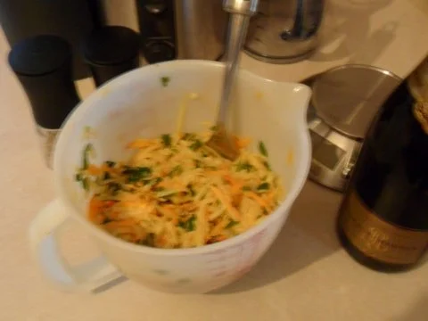 Kürbis-Kartoffel-Petersilien-Reibekuchen - Rezept - Bild Nr. 5