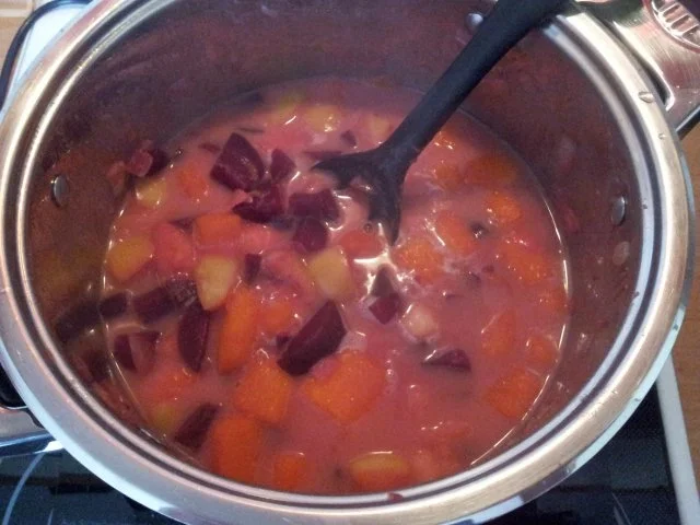 Rote Bete-Kürbissuppe - Rezept - Bild Nr. 9