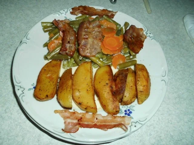 Rezept: Schnippelbohnen mit Möhren Schnippelbohnen mit Möhren - Rezept