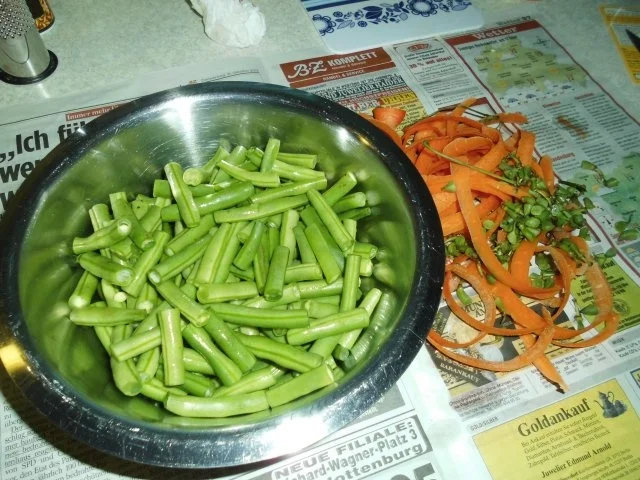 Rezept: Schnippelbohnen mit Möhren Bild Nr. 4 Schnippelbohnen mit Möhren - Rezept - Bild Nr. 4