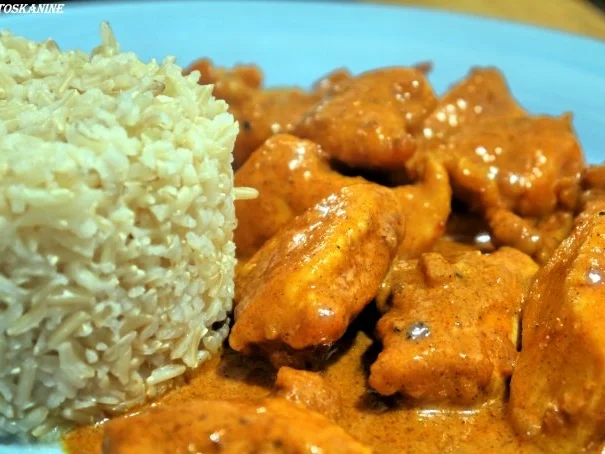 Hähnchengulasch "de la Vera" mit Vollkorn-Basmati-Reis und Pimentos de Padron - Rezept