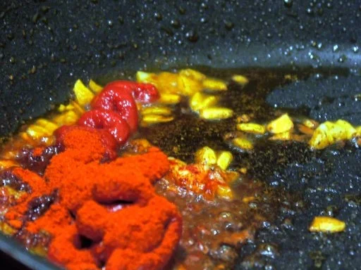 Hähnchengulasch "de la Vera" mit Vollkorn-Basmati-Reis und Pimentos de Padron - Rezept - Bild Nr. 6