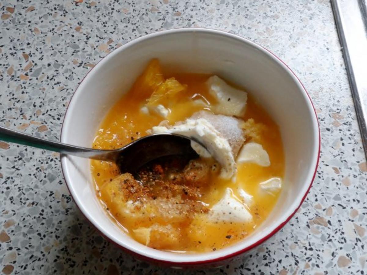 Resteküche: Knusprige Zitronen Mango Reis Bratlinge mit einem Orangen ...