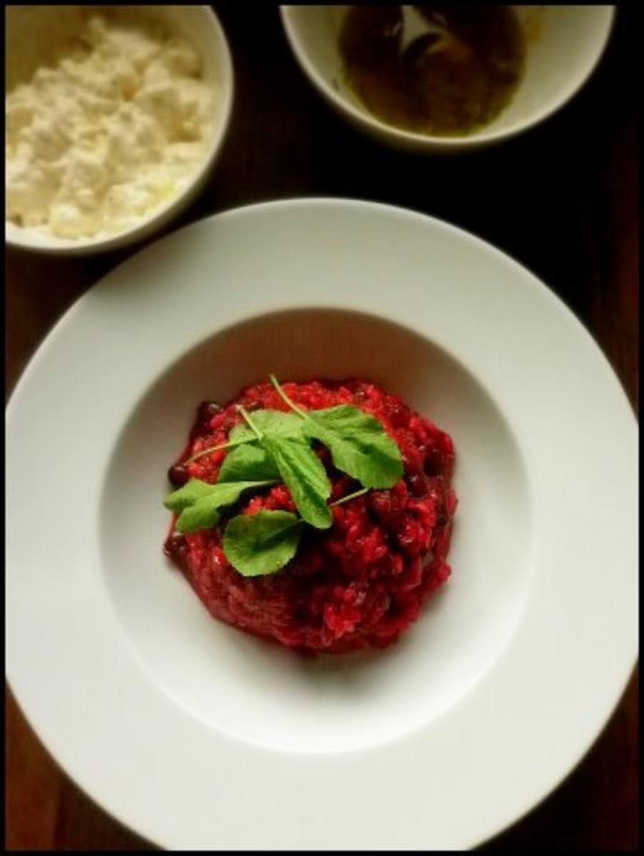 Rote-Bete-Risotto mit Zitronen-Rosmarin-Öl und Feta - Rezept - Bild Nr. 10