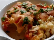 Auflauf/Gratin:Blumenkohl mit Parmesanhaube und Schinken-Sahne-Soße - Rezept