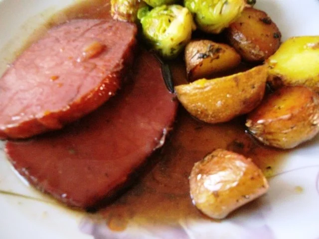 Rezept: Sonntagsbraten : Kasseler mit Rosenkohl Bild Nr. 7 Sonntagsbraten : Kasseler mit Rosenkohl - Rezept - Bild Nr. 7