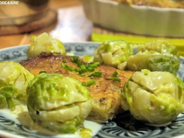 Rosenkohl in einer Sahne-Senf-Sauce mit Ofenrösti - Rezept - Bild Nr. 15