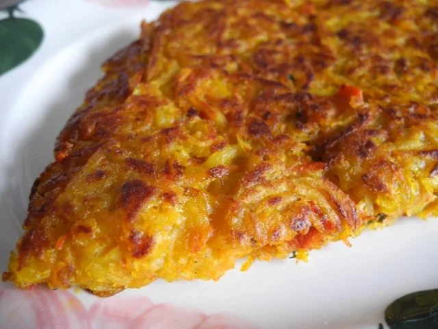 Rezept: Vegan : Kürbis - Kartoffel - Rösti dazu grünen Salat Bild Nr. 3 Vegan : Kürbis - Kartoffel - Rösti dazu grünen Salat - Rezept - Bild Nr. 3