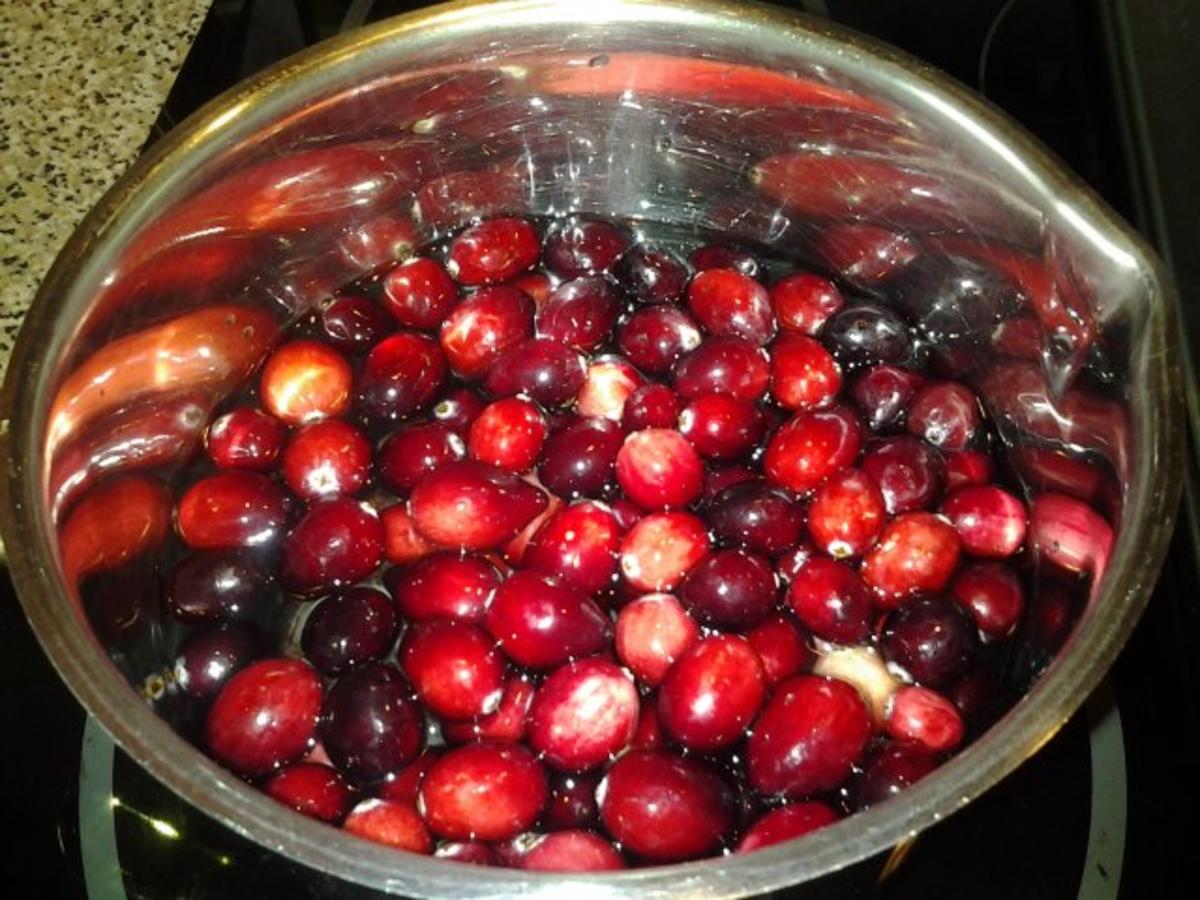 kandierte, gefrostete  Cranberries - Rezept - Bild Nr. 3