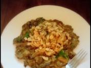 Rezept: Haselnuss-Mandel-Knöpfle mit Pilzen Haselnuss-Mandel-Knöpfle mit Pilzen - Rezept