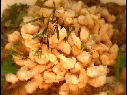 Haselnuss-Mandel-Knöpfle mit Pilzen - Rezept - Bild Nr. 15