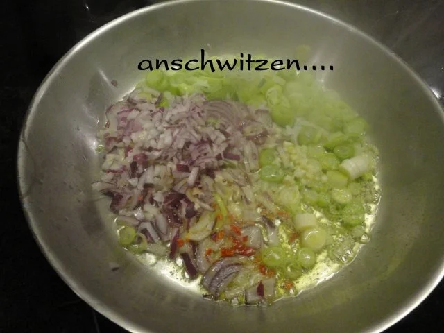 Rezept: Orientalische Pasta in Hummus Sauce & Riesen Garnelen Bild Nr. 4 Orientalische Pasta in Hummus Sauce & Riesen Garnelen - Rezept - Bild Nr. 4