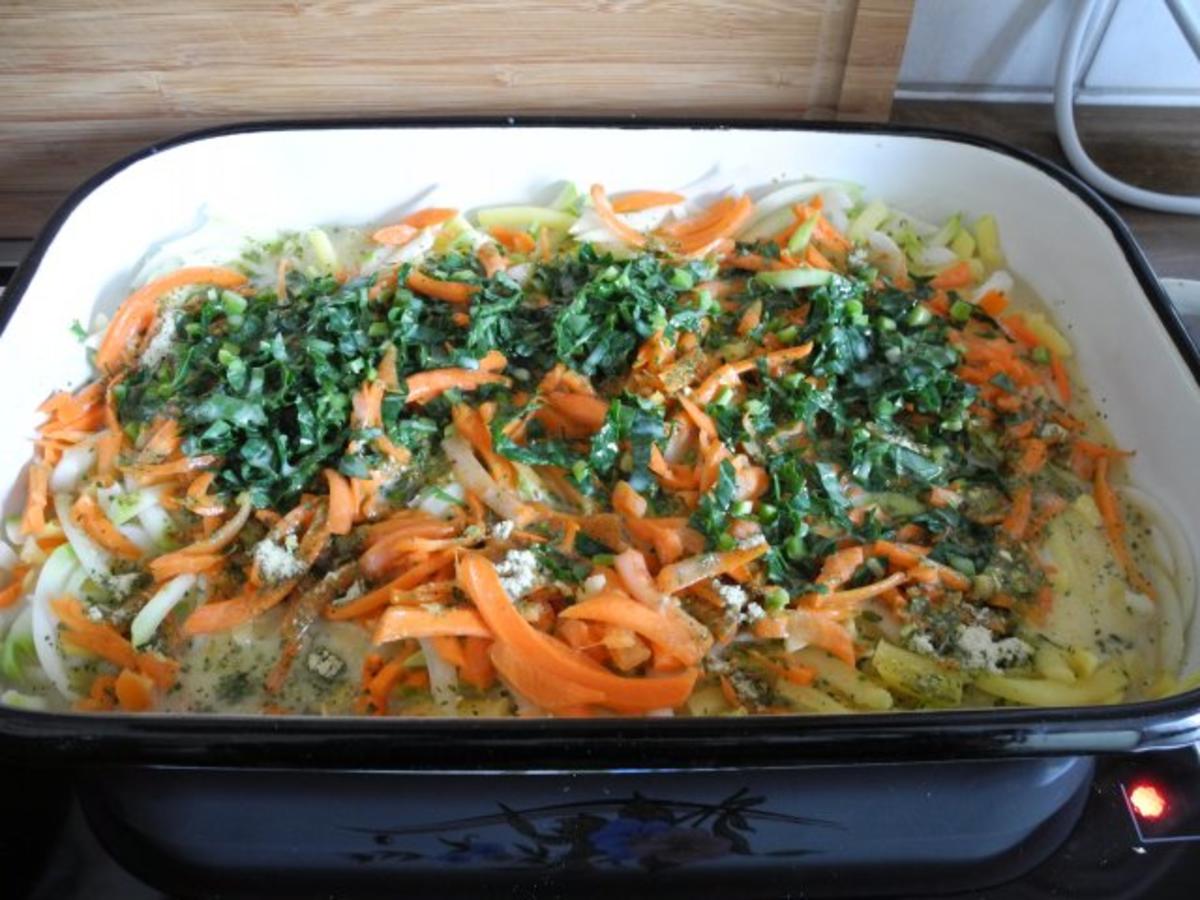 Vegetarisch : Gemüseauflauf mit Parmesan überbacken - Rezept - Bild Nr. 15