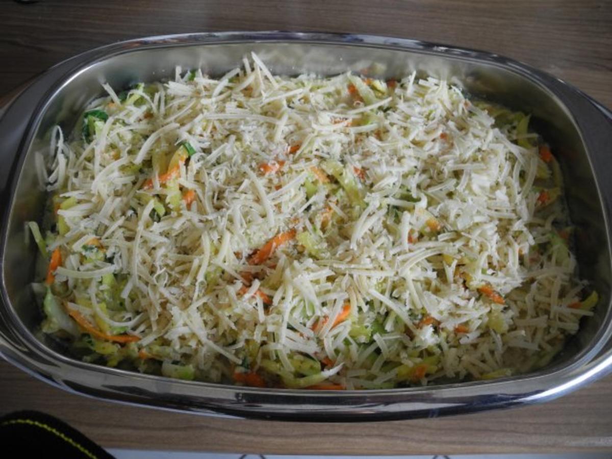 Vegetarisch : Gemüseauflauf mit Parmesan überbacken - Rezept - Bild Nr. 19