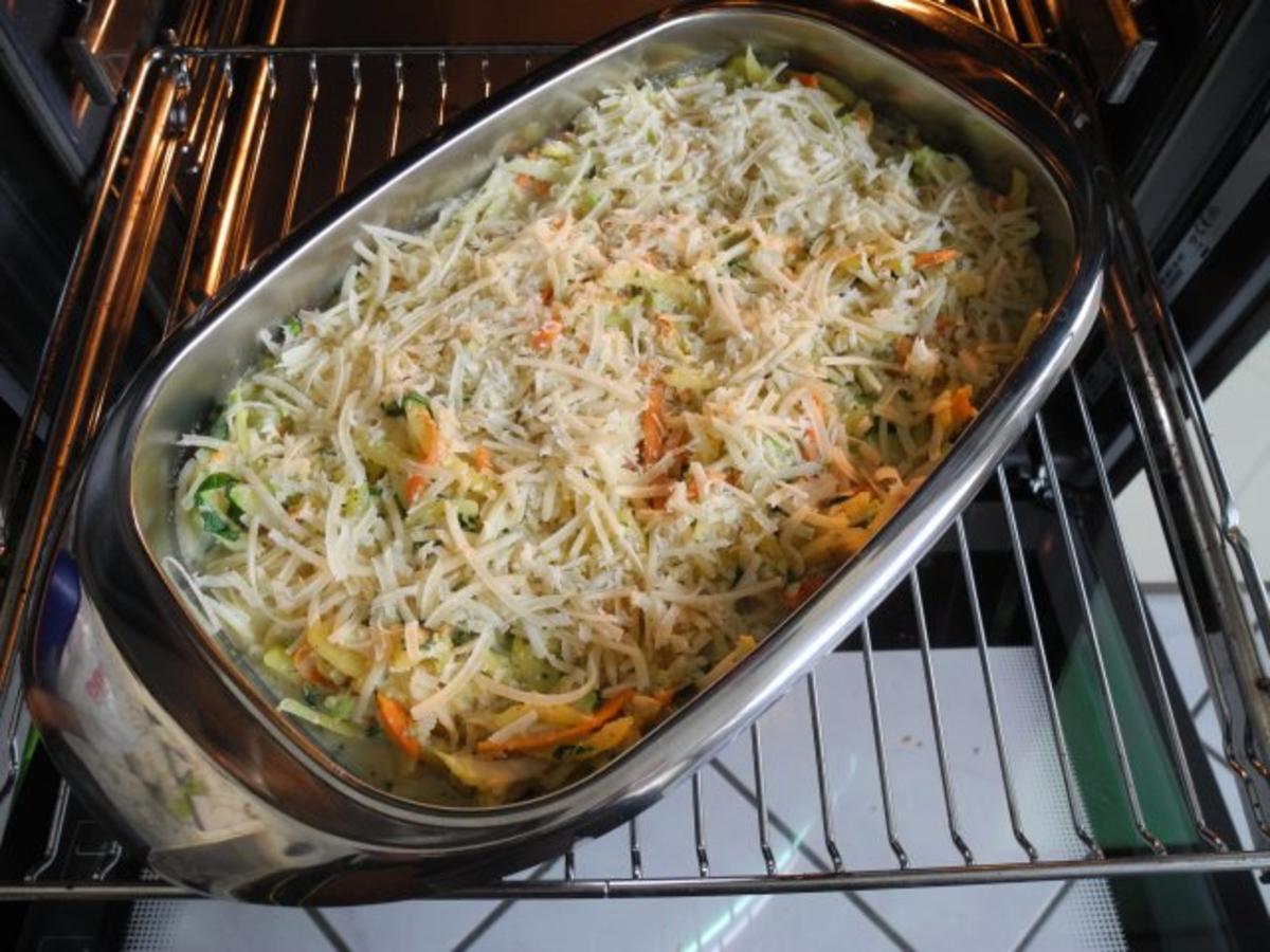 Vegetarisch : Gemüseauflauf mit Parmesan überbacken - Rezept - Bild Nr. 21