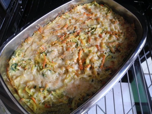 Rezept: Vegetarisch : Gemüseauflauf mit Parmesan überbacken Vegetarisch : Gemüseauflauf mit Parmesan überbacken - Rezept