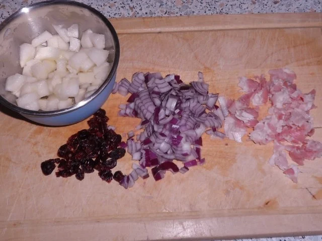Abendessen/Vorspeise: Blätterteigtaschen mit Birnen-Cranberry-Füllung und Gorgonzola - Rezept - Bild Nr. 3