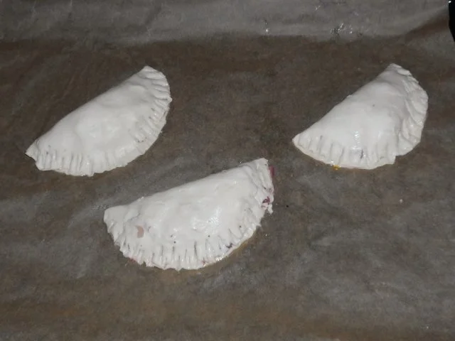 Abendessen/Vorspeise: Blätterteigtaschen mit Birnen-Cranberry-Füllung und Gorgonzola - Rezept - Bild Nr. 14