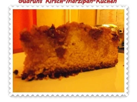 Kuchen: Kirsch-Marzipan-Kuchen - Rezept