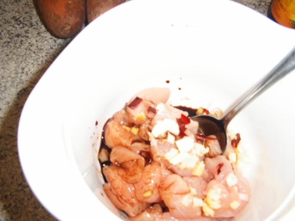 Hähnchen-Süßkartoffel-Pfanne - Rezept - Bild Nr. 3