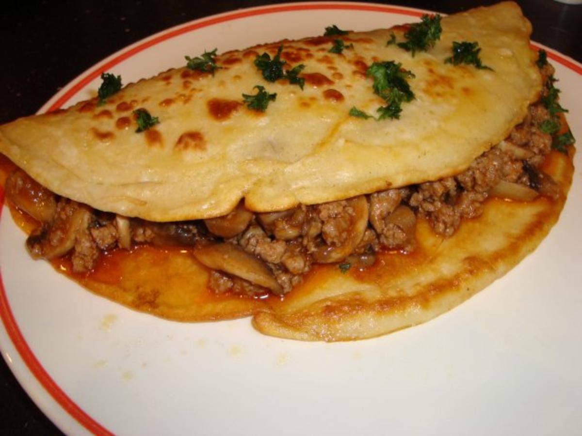 Gefüllte Pfannkuchen mit Hackfleisch Rezepte - kochbar.de