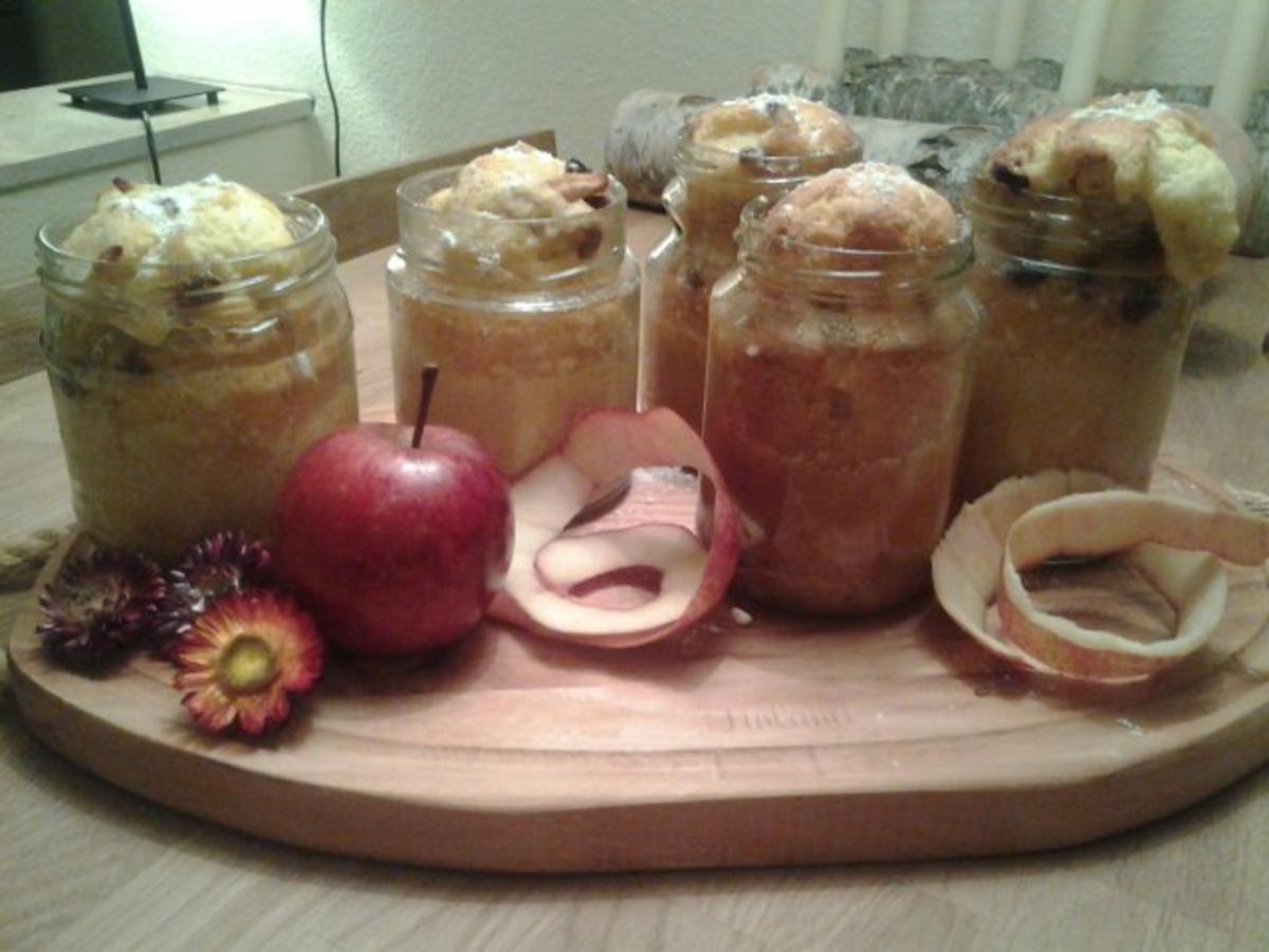 Apfel- Zimt- Küchlein im Glas - Rezept