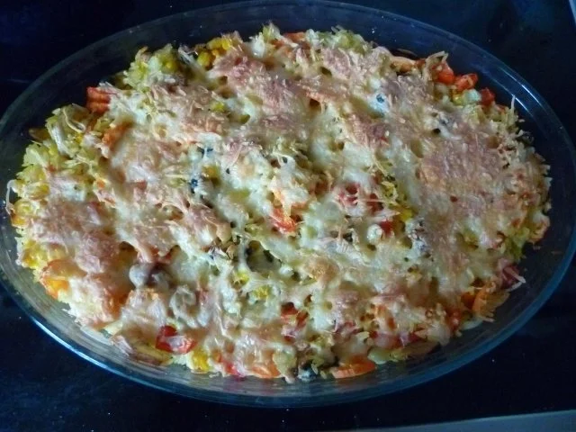 Auflauf herzhaft - Reisauflauf mit Meeresfrüchten - Rezept - Bild Nr. 4