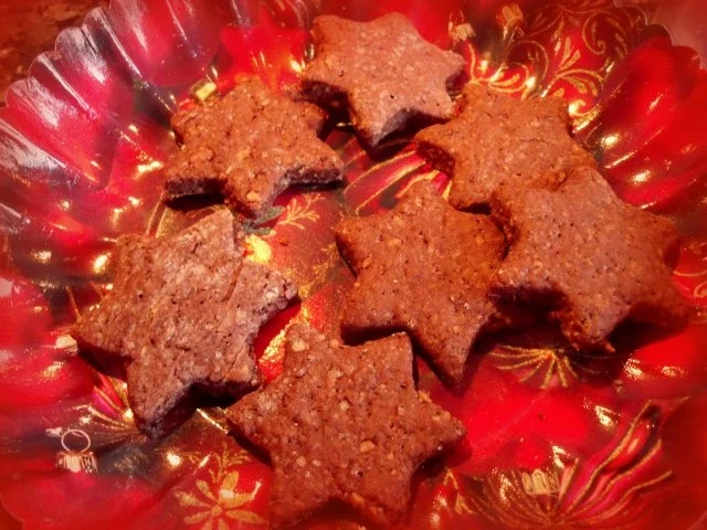 Weihnachtsplätzchen mit Orange, Nuss und Schoko - Rezept