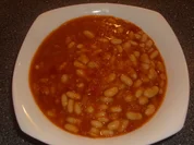 Rote Linsen mit weißen Bohnen und Tomaten - Rezept