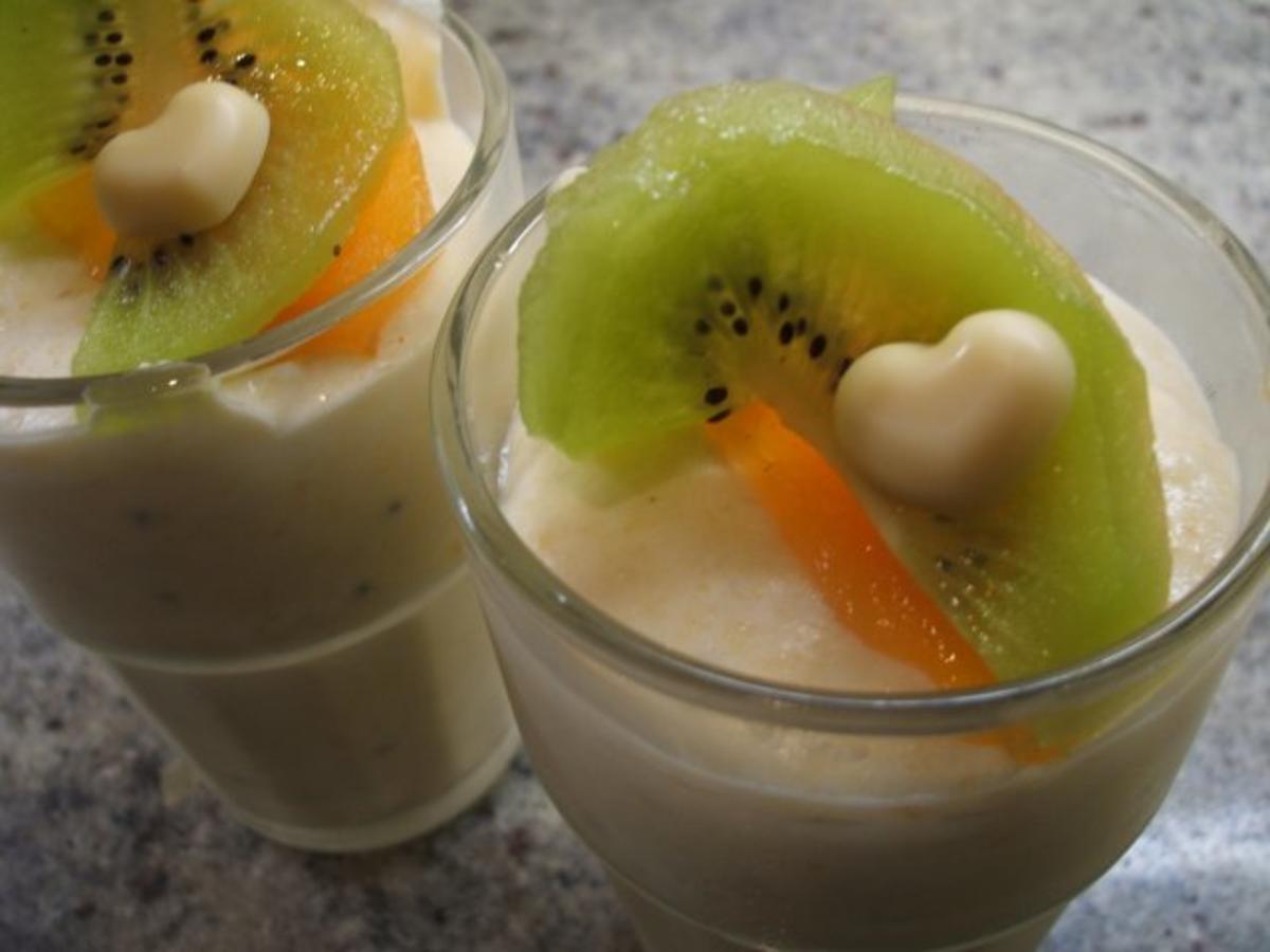 Dessert: Kiwi-Kaki-Joghurt - Rezept