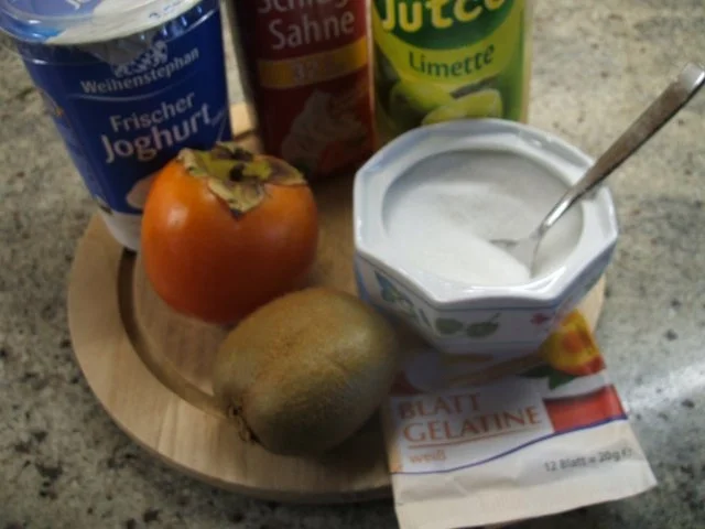 Dessert: Kiwi-Kaki-Joghurt - Rezept - Bild Nr. 2