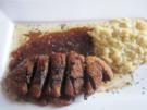 Entenbrust gebraten mit Apfelrisotto - Rezept