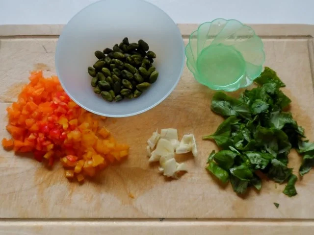 Pastaküche: Farfalle mit Ziegenkäse-Pistazien-Pesto - Rezept - Bild Nr. 5