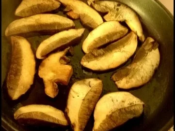 Rezept: Pilz-Schmarrn mit Karottensoße Bild Nr. 12 Pilz-Schmarrn mit Karottensoße - Rezept - Bild Nr. 12