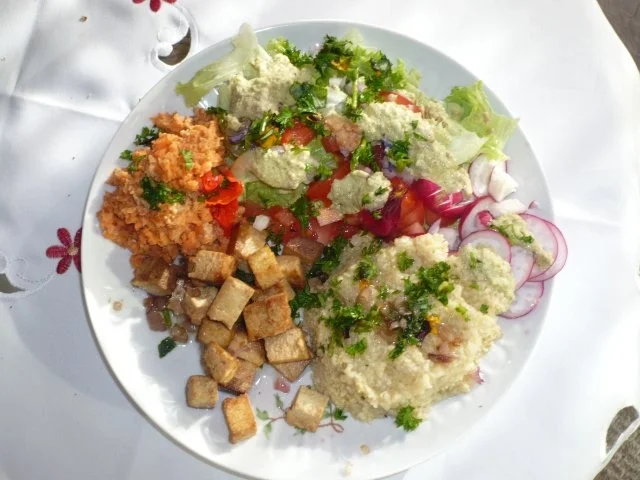 Rezept: Rohkost, Hirse und Tofu Rohkost, Hirse und Tofu - Rezept