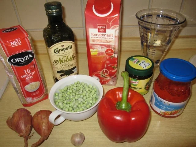 Rezept: Hähnchenbrust in Serranoschinken mit Djuvec-Reis Bild Nr. 6 Hähnchenbrust in Serranoschinken mit Djuvec-Reis - Rezept - Bild Nr. 6